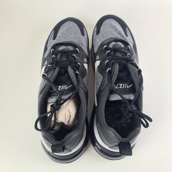 Nike Air Max 270 React Black Running Sneakers Athletic Mens Shoes - Picture 6 of 11